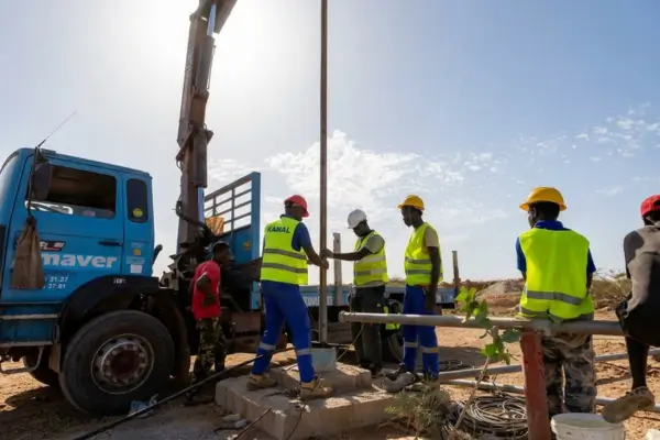 Technicien Kamal Électrique sur chantier